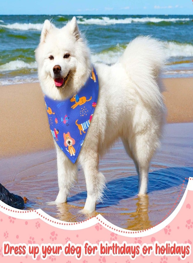 Bulyoou 120 Pcs Dog Bandanas Bulk Paw Bone Bandanas Pet Triangle Scarf Adjustable Holiday Costume Neckerchief Dog Handkerchiefs Scarf Cute Bibs for Small and Medium Pet - Image 5